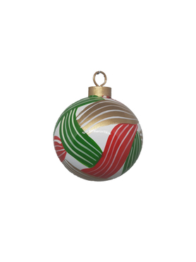 Christmas Balls  - Overlapping Ribbon (3 inches)