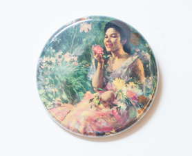 Button Pin - Garden Lady