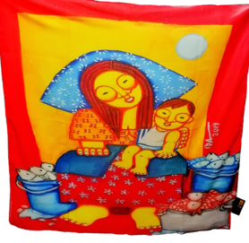 Scarf 35 x 35 by Ida Robles (Mama's Boy)