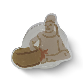 Qingbai Seated Lohan Pop Socket