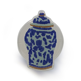 Blue & White Jar Pop Socket