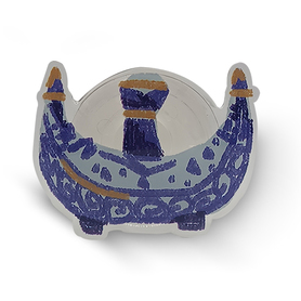 Blue & White Pouring Vessel Pop Socket