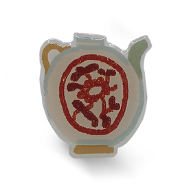 Circular Ewer With Chrysanthemum Pop Socket