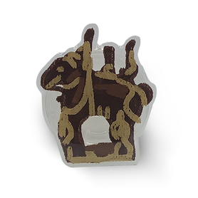 Elephant Figurine with Riders Pop Socket