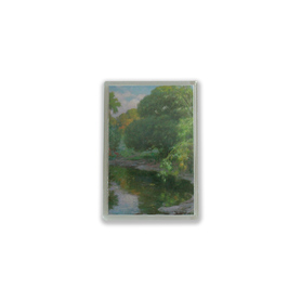 Amorsolo Trees Around Pond Magnet