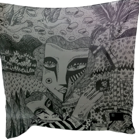 Scarf 35 x 35 by Philipp Badon (Lambingan sa Kubo)