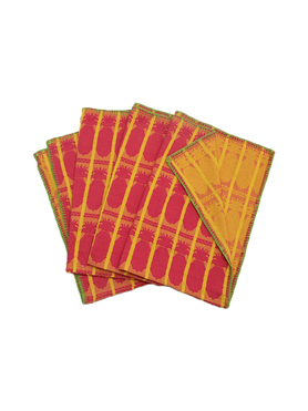 Pinya Throw #049PT - Pink and yellow