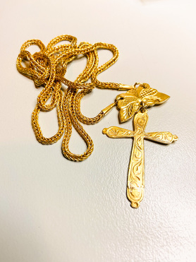 Cross in Kerel Chain Necklace