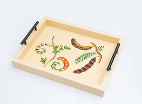 Wooden Tray with metal handle - Lozano (Sampaloc)