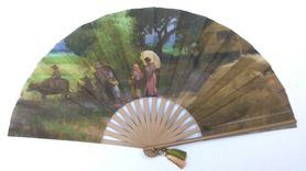 Fan - Amorsolo(Sunday Morning Going to Town)