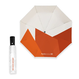 50th Anniversary White Foldable Umbrella