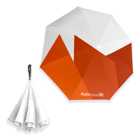 50th Anniversary White Inverted Umbrella