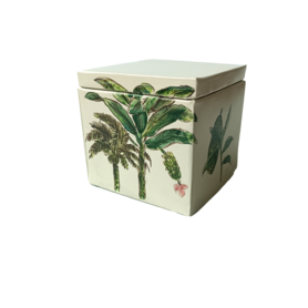 Candle - Square Botanical Palm 4 x 4 x 4