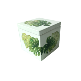 Candle - Square Monstera 4 x 4 x 4