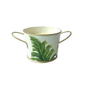 Candle - Round Banana Fronds 4 x 3