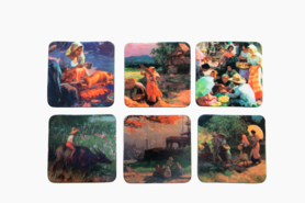 Amorsolo Coasters Set